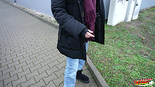 German Scout - Flexible Ginger Teen Olivia Westsun at Pick up No Condom Casting Fuck