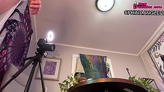 Goth PAWG with Perfect Ass Gives Deepthroat Blowjob After Work