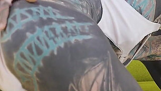 Threesome Anal Only Alternative Dreadlocks Girl Double Anal, Prolapse, Gape