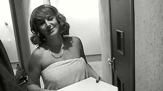 Pizza delivery dude brought pizza His faced by bare parlour proprietor beautiful ash-blonde COUGAR g-string-less and boulder-holder. From the rear-fashion in Douche Bum Dame Meaty bootie mature Cougar Inborn Knockers Fur covered Coochie POINT OF VIEW My W