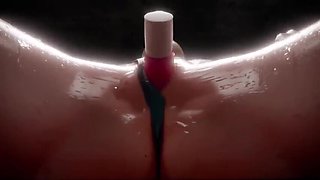 Azur Lane Hentai Try Not To Cum Challenge - Big Booty 3D Animation with Sex Toys & Moaning