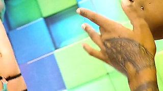 Dark Teen Gets Dominated by Dominatrix, Strap on