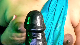 Role Play Fantasy Video - Tamil Stepmum Seduction in Green Saree