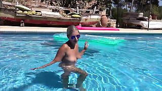 German blonde tourist fucked on vacation in Mallorca