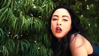 Nude teen cools herself down in the pool