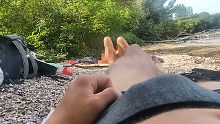 Exhibitionist Girl Watches Me Cum After I Show Her My Dick