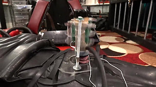 Latex Vac Bag & Electro Venus 2000 Milking in The Dungeon of Lady Diva Cane