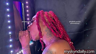 Glizzy Gobbler Glory Hole Cumshot