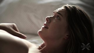 Slow hardcore erotic scene with brunette babe Holly Michaels