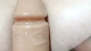 Hot Chubby Wife Playing with Her Tits