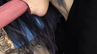 Riona Ep 1stranger Dan Fucks Riona Through Washroom Glory Hole Then Feeds Her His Cock in the Mouth