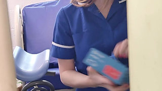 Naughty Nurse Catches You Peeking and Invites You to Fuck Her