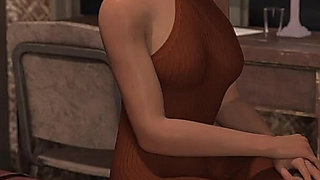 Young and Hot Waitress Dominated and Fucked by an Ugly Old Boss