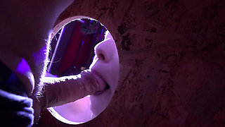 Filthy Slut Fucked Hard in Dungeon, Gloryhole and Intense Threesome with Facial