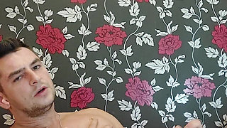 Full body muscle and big cumshot