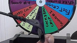 She Inserts a 30cm Probe All the Way Into His Meaty Cock. Playing BDSM Roulette.
