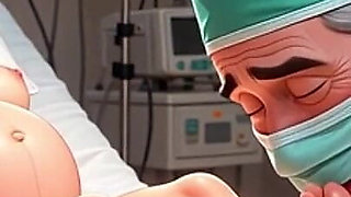 Doctor Licking Pregnant Feet in Operating Room - Fetish Session