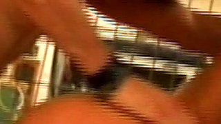 Blonde and Brunette Sluts Ravished in Warehouse Orgy