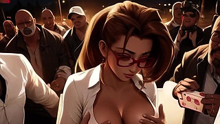 Cockhungry College Girls Get Gangbanged in a Mosh Pit