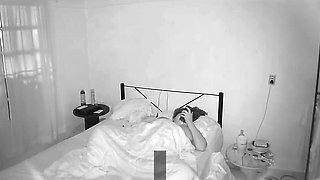 Chubby Pregnant Girlfriend Masturbates While I Spy on Her on Camera