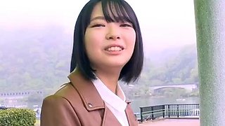 Extreme close up of Japanese teen masturbating Uncensored