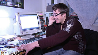 Skinny Teen Girl Gets Hardcore Anal Fuck in Dorm Room - Huge Cumshot