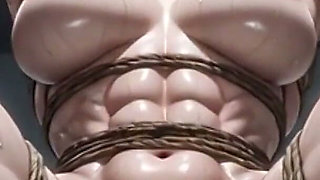 Ripped Female Muscle Bound in Gym - Huge Clit & Wet Swollen Pussy