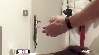 MILF Ties up Her Man, Fucks Him, and Takes Cum in Her Mouth