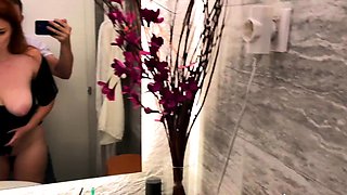 CHEATED in TOILET of the CLUB! HUSBAND noticed sperm on her