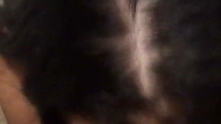 Brunette Slut Give Hot Toilet Blowjob
