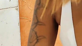 Ebony Ass Worship Closeups Striptease in the Kitchen