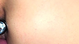 Aaliyah Yasin loves being fucked with a jewel in her ass