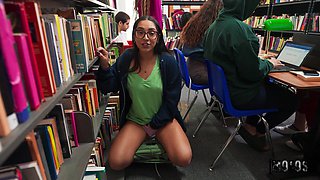 Kai's Wild Library Passion in a Sneaky Public Encounter