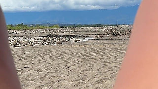 I Like to Touch Myself Until I Reach Orgasm on the Beach While Being Watched