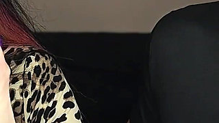 Juicy Sticky Loud Aggressive Kisses All Over a Guy's Face with Red Lipstick