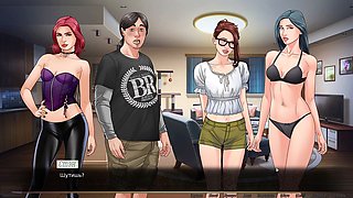 Eating pussy, 2d hentai, female orgasm