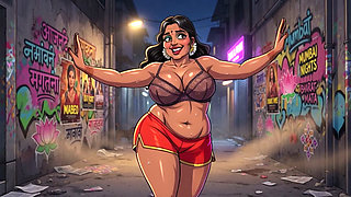 Curvy Big Tits Indian Animation