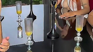 Horny Mom-in-law Fucks Her Stepdaughter's Boyfriend at a Dinner - Savannah Watson