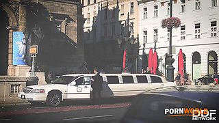 Black Friday shopping ends in threesome with Kayla Green & Angelina Brill