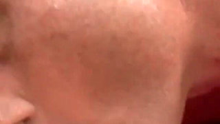 Fingering an Oiled up Blonde Clad in Blue Fishnets Never Felt Better and More Slippery.