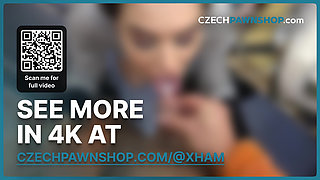 The woman with the handbag likes to swallow (CzechPawnShop)