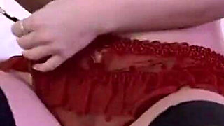 Teen with small tits is masturbating