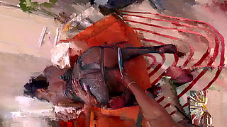 Golden Goddess Unleashes Punishment on Omgiana's Craving Bottom