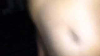 Ebony Amateur with Big Natural Tits Gets a POV Creampie