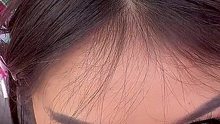 Cute Asian Sami Parker POV deepthroat blowjob and cum swallow