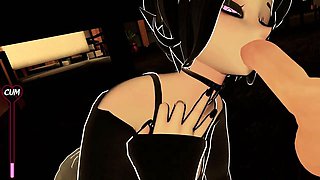 Leyley sucks your dick under a table on a date ( ASMR VR POV Roleplay )