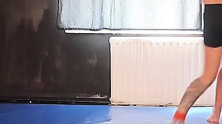Two Hot Girls Grappling