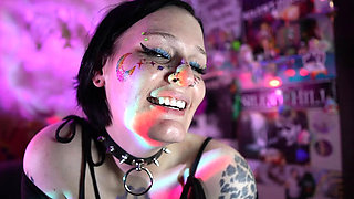 Goth MILF with Big Natural Tits JOI - Hairy Pussy Edging for No Nut November Fail