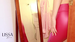 Hair Wash, Conditioner and Lots of Foam with Leather Pants