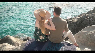 Real Couple - Ocean Waves Deep Oral, and Romantic Missionary